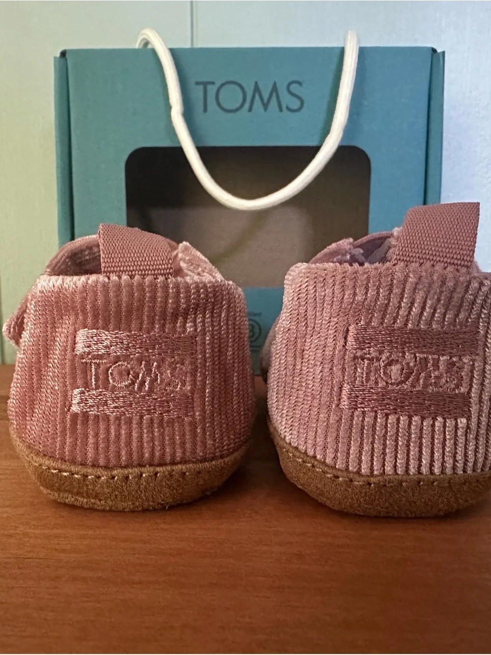 TOMS Toddler Vintage Corduroy Shoes - Blush Pink